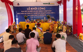 Pháp Sư Trần Ngọc Kiệm Lễ động thổ DA: Green Symphony HN - 5 – 2021